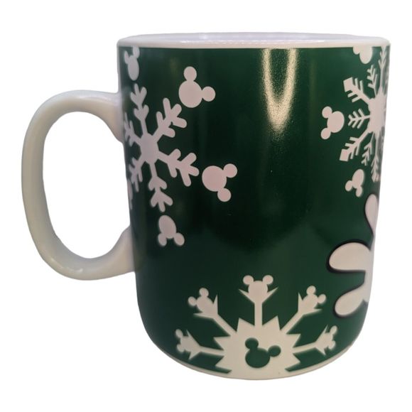 Christmas Mickey Mouse Coffee Mug Ceramic 24oz Disney Oversized Soup Cocoa - Picture 3 of 8